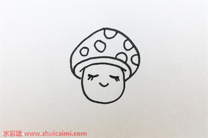 蘑菇头怎么画蘑菇头简笔画画法