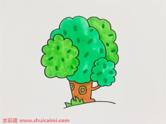 大树怎么画大树简笔画简单彩色