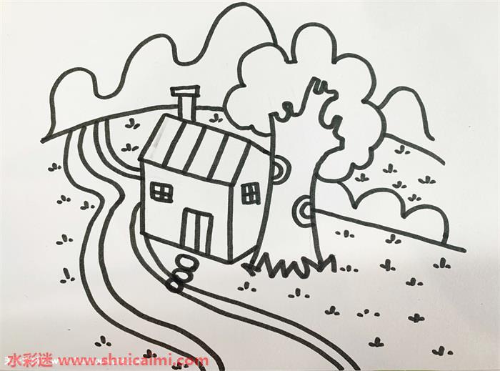 关于家乡美景画怎么画 关于家乡美景画简笔画简单又漂亮彩色
