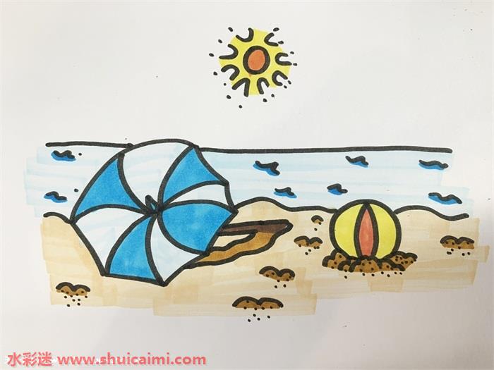 简单的沙子怎么画图片