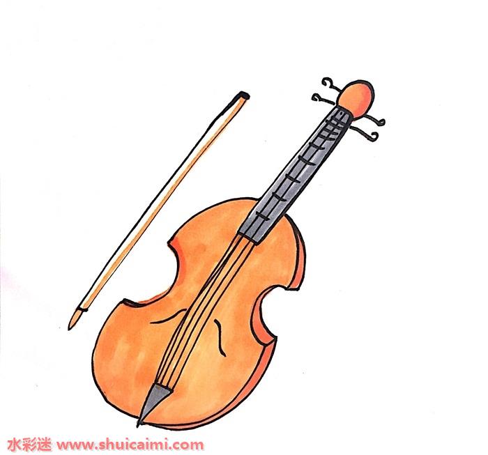 qq红包大提琴怎么画大提琴简笔画彩色