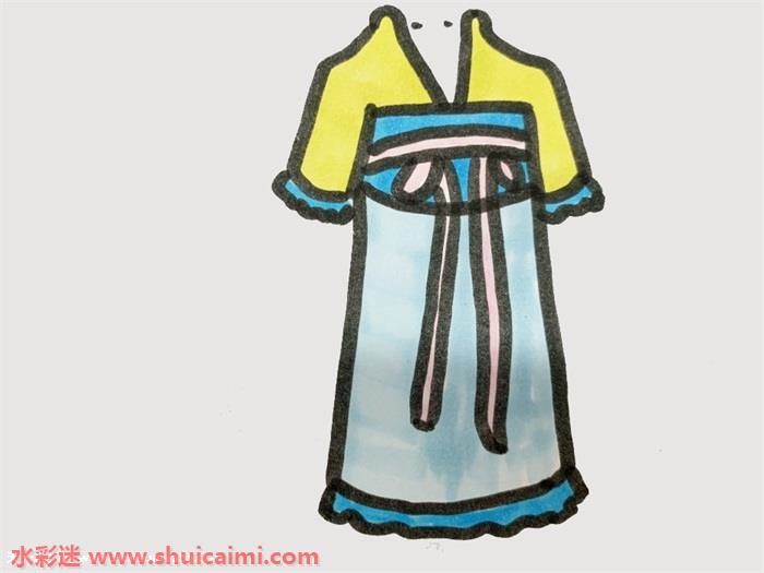 古代最美丽裙子怎么画裙子简笔画步骤图