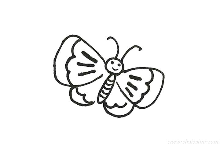 画一只大蝴蝶 简笔画图片
