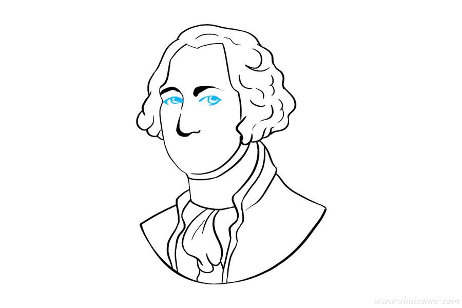 乔治华盛顿简笔画图片