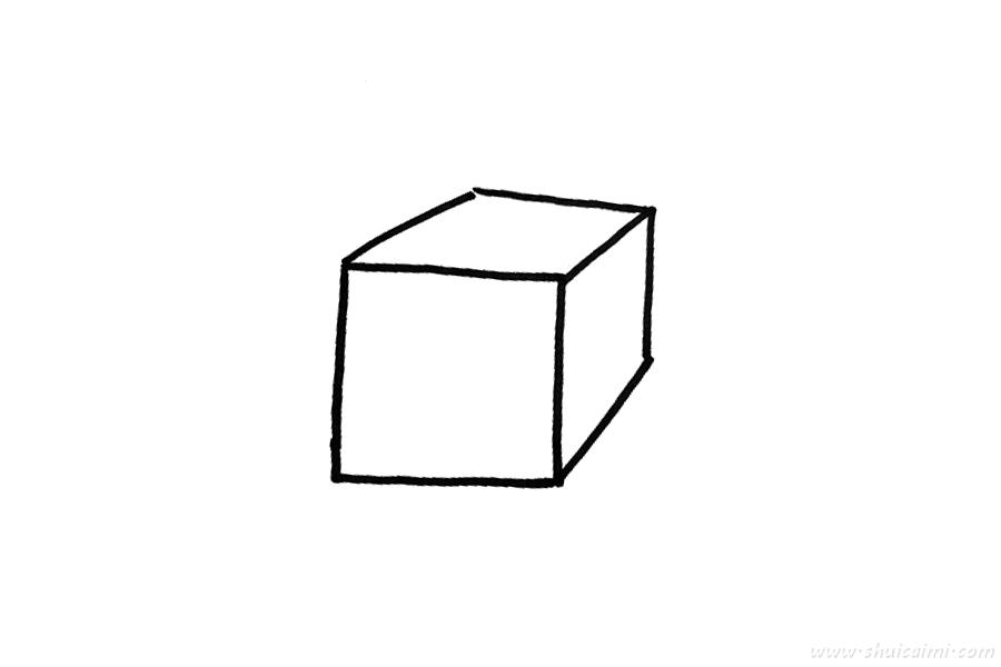 纸箱子简笔画 简单图片