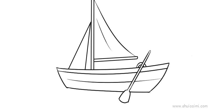 船简笔画画法图片