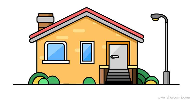 房子怎么画大全 简单图片