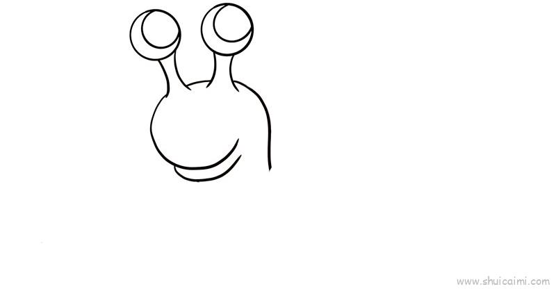 蜗牛儿童画怎么画蜗牛简笔画简单又好看