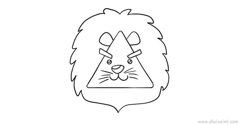 狮子儿童画怎么画狮子简笔画图片大全