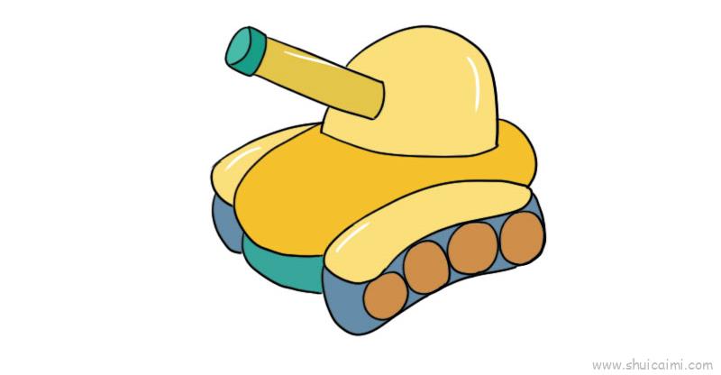 装甲车儿童画怎么画 装甲车简笔画顺序