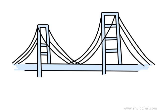 桥的简单画法图片大全图片