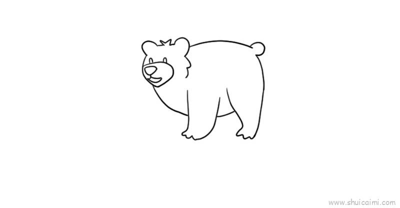狗熊简笔画 画法图片