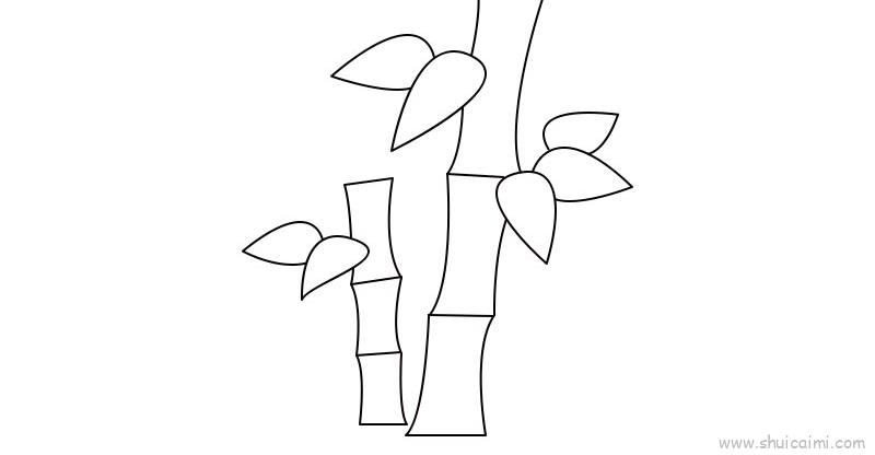 简单画竹子的方法图片