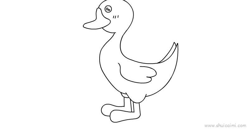 小鸭子儿童画怎么画小鸭子简笔画画法
