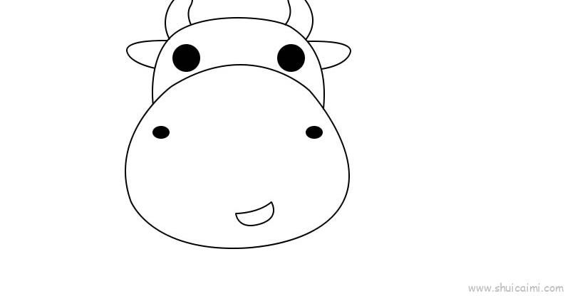 牛头怎么画简单又漂亮图片