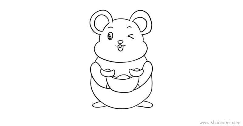 爱变的小老鼠简笔画图片