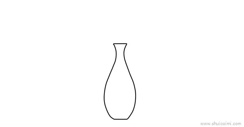 怎样画花瓶简单图片