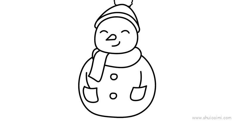 雪人儿童画怎么画雪人简笔画简单又好看