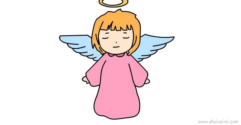 天使画法动漫图片