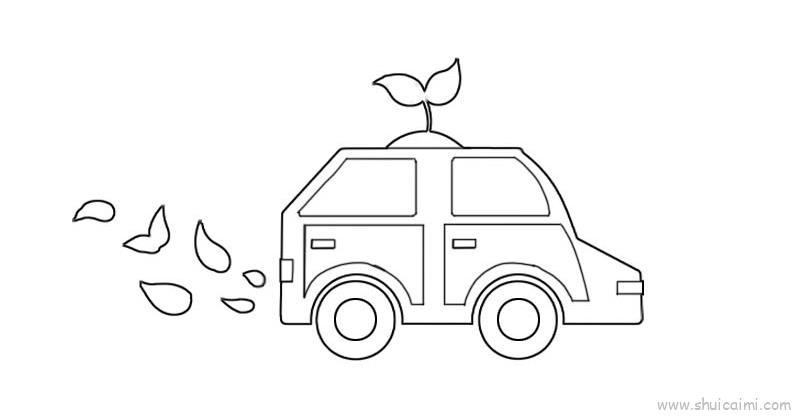 环保车儿童画怎么画环保车简笔画画法