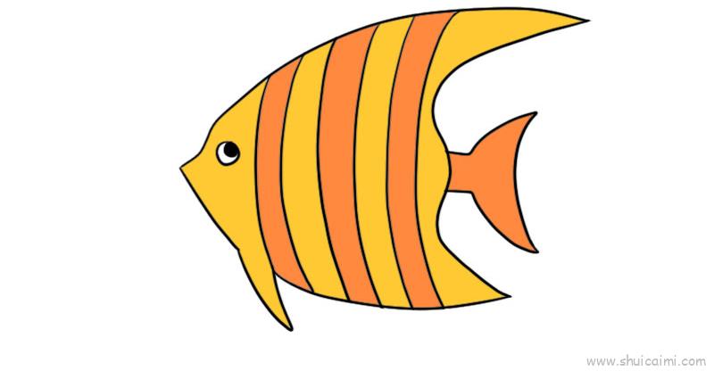 鱼简笔画可爱简单图片