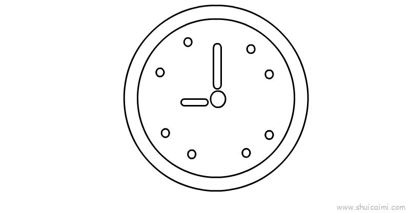 钟表儿童画怎么画 钟表简笔画简单