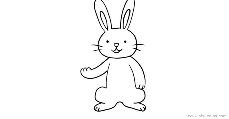 站着的兔子的画法图片