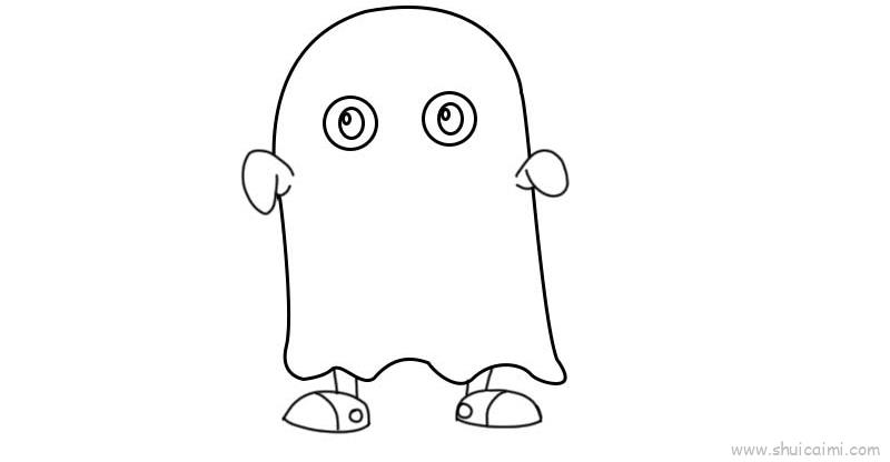 幽灵儿童画怎么画 幽灵简笔画画法