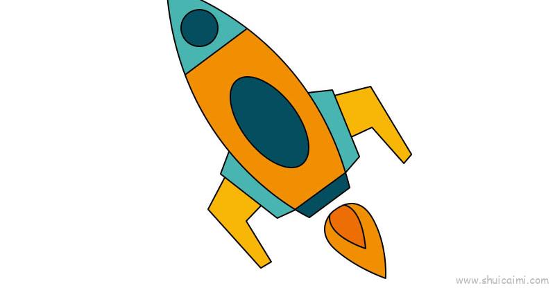 宇宙飞船儿童画怎么画 宇宙飞船简笔画画法