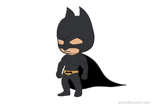 蝙蝠侠怎么画简单又帅图片