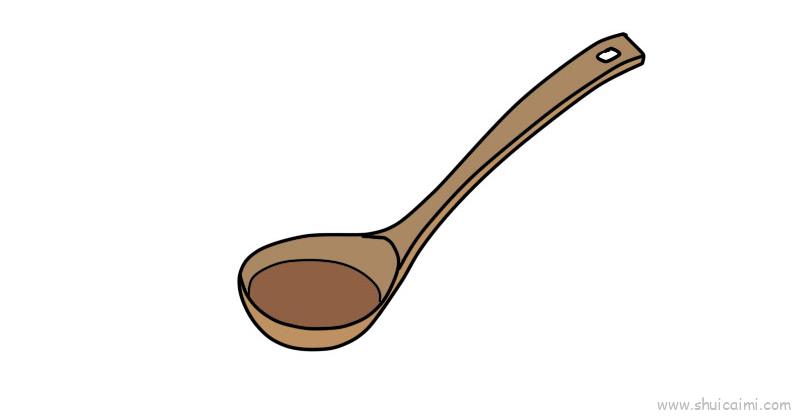 勺子,勺子儿童画怎么画 勺子,勺子简笔画简单又好看