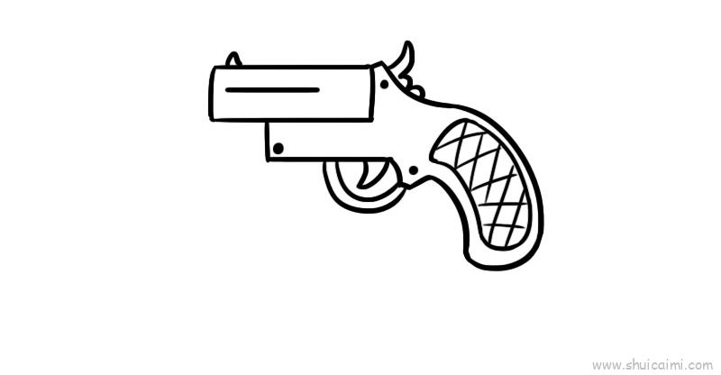 手枪儿童画怎么画 手枪简笔画简单又好看