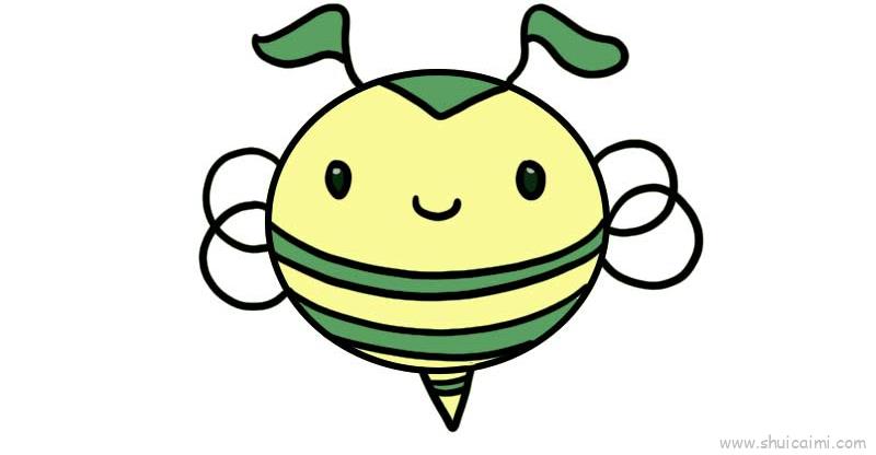 小蜜蜂儿童画怎么画 小蜜蜂简笔画图片大全