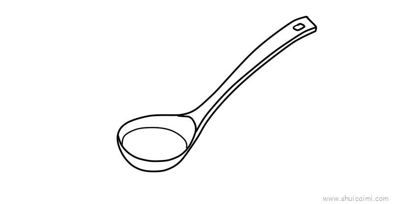 勺子,勺子儿童画怎么画 勺子,勺子简笔画简单又好看