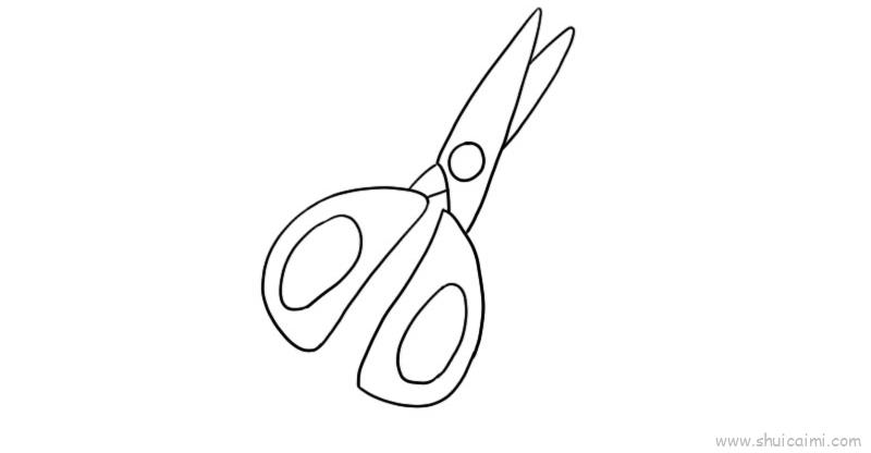 剪刀儿童画怎么画剪刀简笔画简单