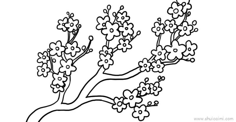 桃树简笔画幼儿园图片