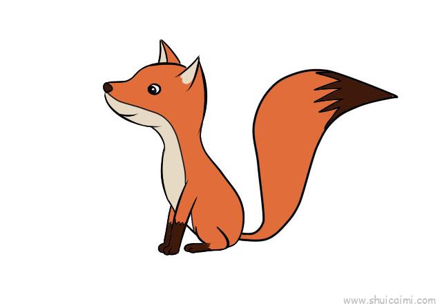 狐狸儿童画怎么画 狐狸简笔画步骤