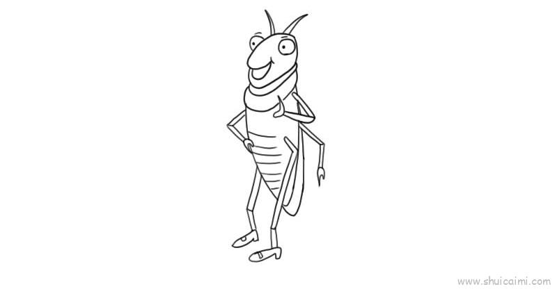 蟋蟀儿童画怎么画 蟋蟀简笔画画法