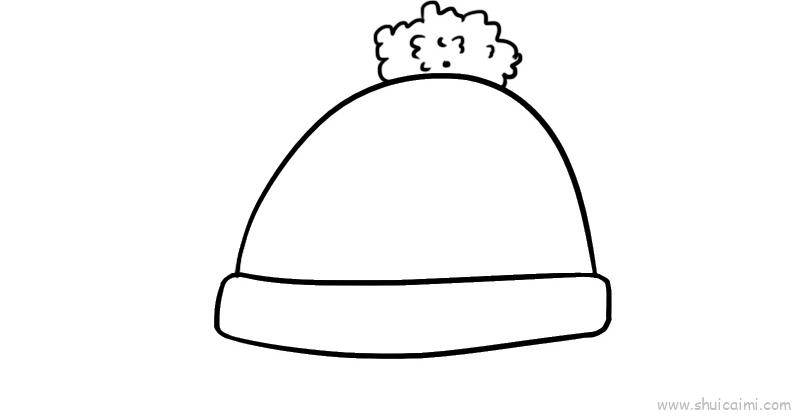 针织帽子儿童画怎么画针织帽子简笔画好看