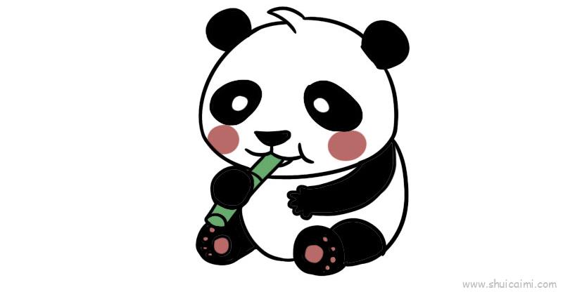 熊猫儿童画怎么画 熊猫简笔画好看