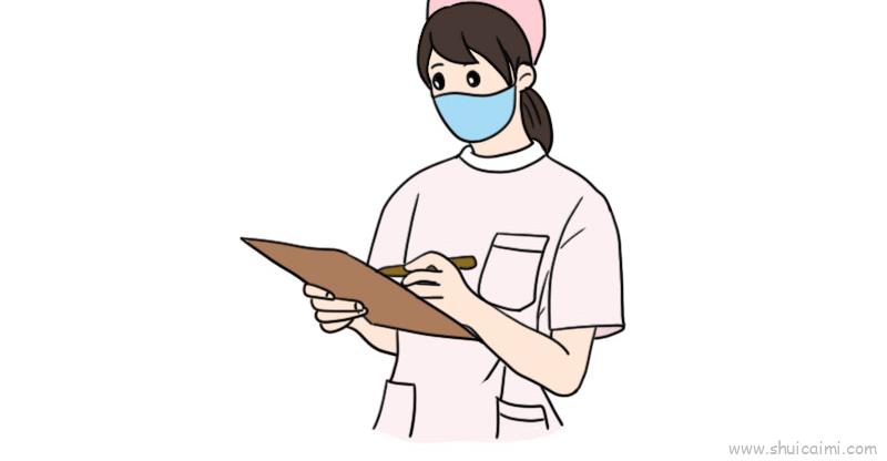 医护人员戴口罩卡通图片