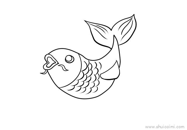 鱼鳞线怎么画画法图片