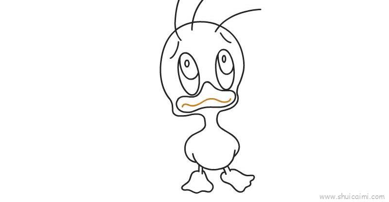 丑小鸭的绘画简单图片