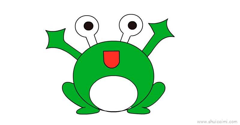 青蛙儿童画怎么画青蛙简笔画图片