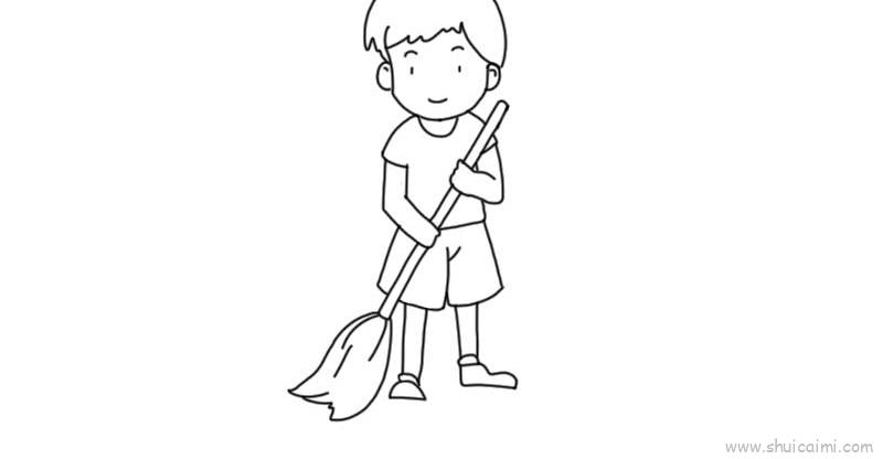 打扫卫生教程儿童画怎么画打扫卫生教程简笔画图片大全