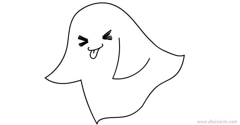 幽灵儿童画怎么画 幽灵简笔画图片