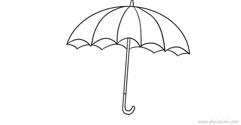 雨伞儿童画 简笔画图片