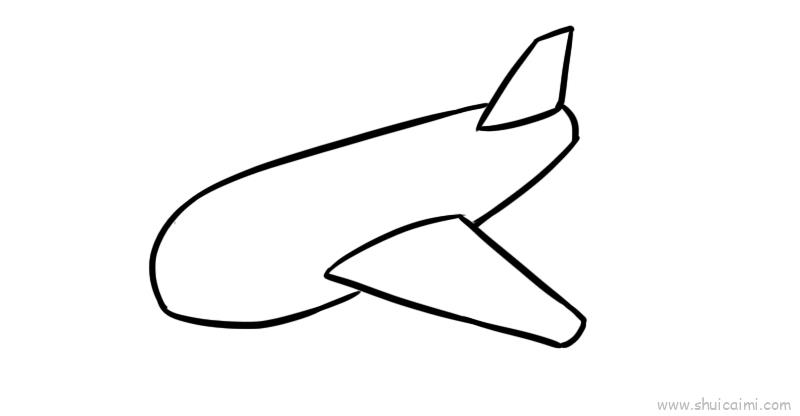 飞机儿童画怎么画 飞机简笔画图片大全