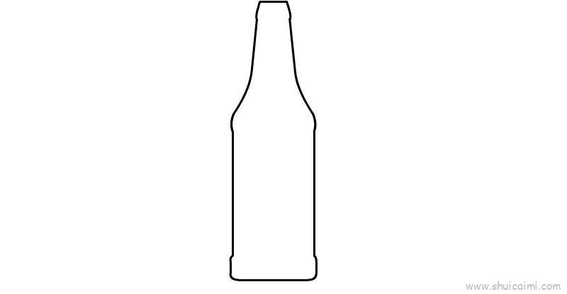 啤酒瓶简笔画图片