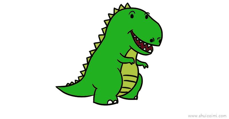 动物恐龙儿童画怎么画 动物恐龙简笔画图片